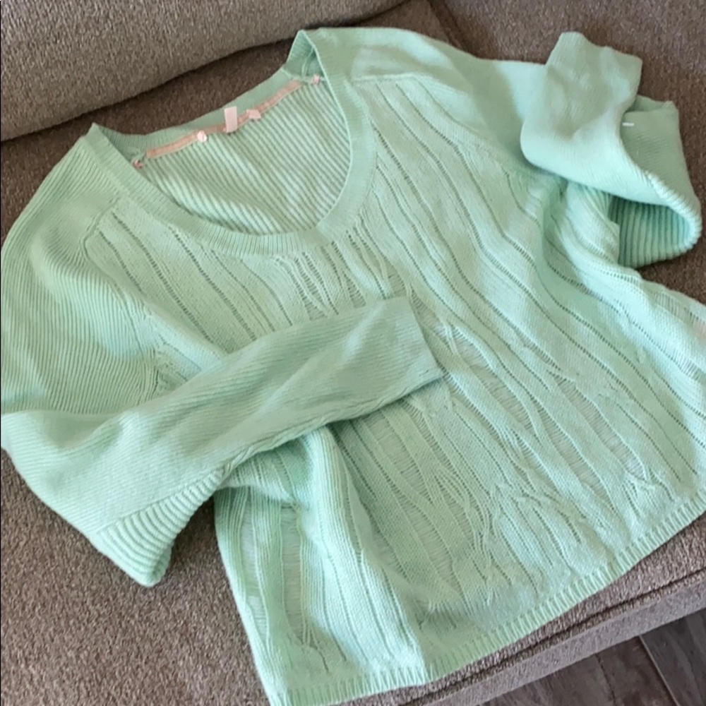 Victorias secret lime green/ mint sweater